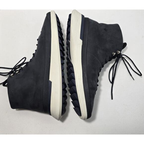 Wolf and Shepherd Crossover Hiker Winterized Boot Mens 12 Navy Blue Leather - Picture 5 of 13